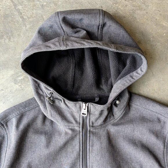 Levi's Men's Gray Black Fleece Lined Full Zip Hooded Jacket medium - Picture 2 of 8